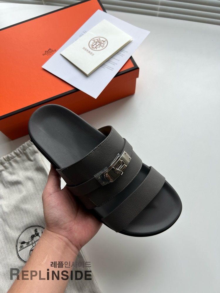레플리카 명품 [HERMES] 에르메스 잭슨 샌들 남성용 - 밑창 실사