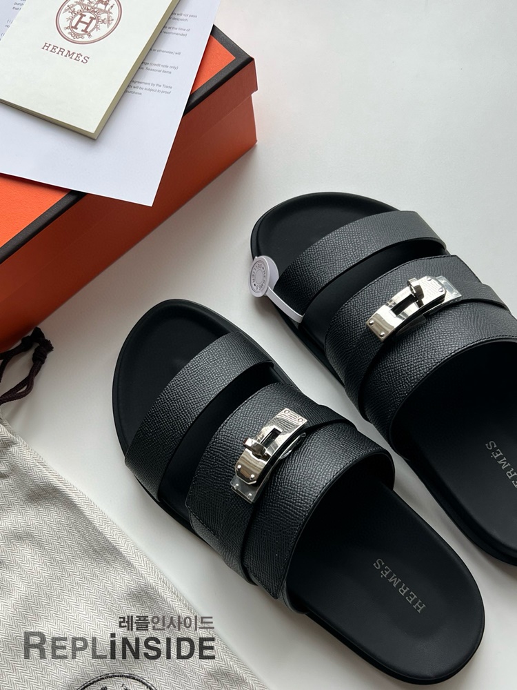 레플리카 명품 [HERMES] 에르메스 잭슨 샌들 남성용 - 뒷면 실사
