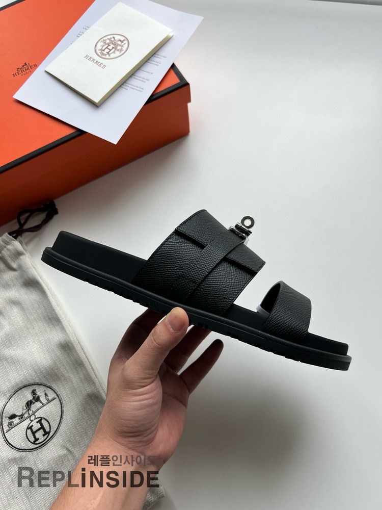 레플리카 명품 [HERMES] 에르메스 잭슨 샌들 남성용 - 로고 실사
