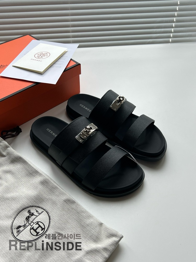 레플리카 명품 [HERMES] 에르메스 잭슨 샌들 남성용 - 박스 실사