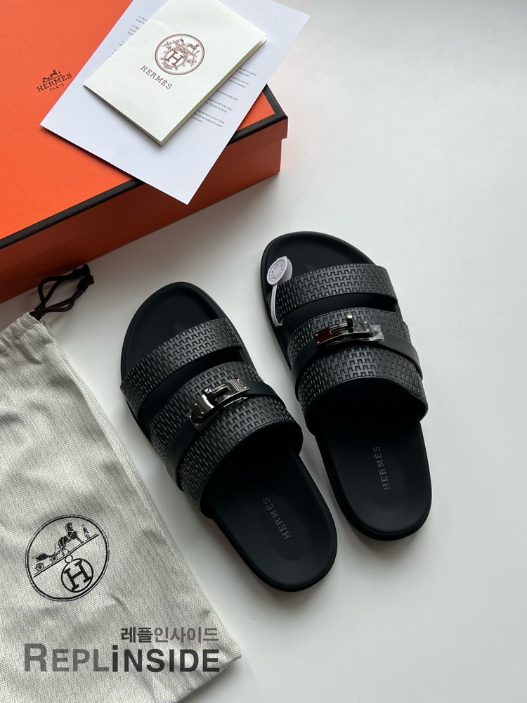 레플리카 명품 [HERMES] 에르메스 잭슨 샌들 남성용 - 앞면 실사