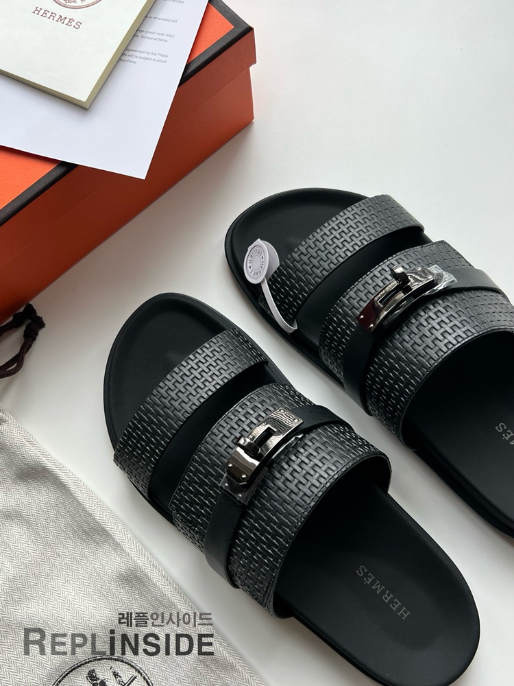 레플리카 명품 [HERMES] 에르메스 잭슨 샌들 남성용 - 옆면 실사