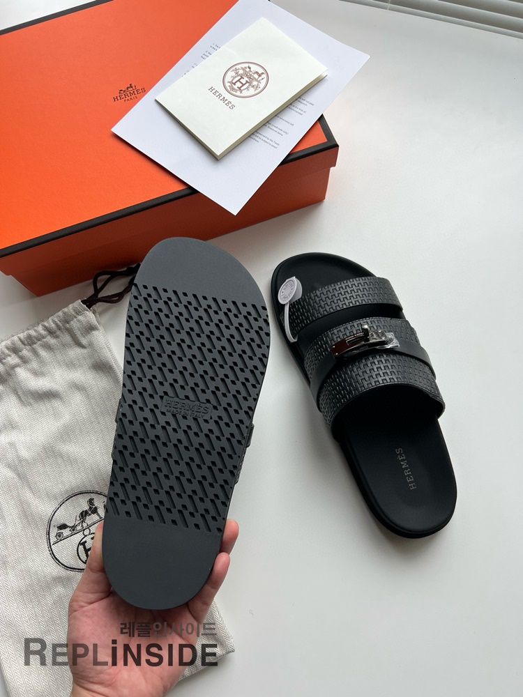 레플리카 명품 [HERMES] 에르메스 잭슨 샌들 남성용 - 뒷면 실사