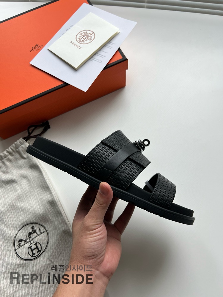 레플리카 명품 [HERMES] 에르메스 잭슨 샌들 남성용 - 로고 실사