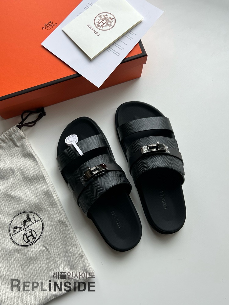 레플리카 명품 [HERMES] 에르메스 잭슨 샌들 남성용 - 앞면 실사