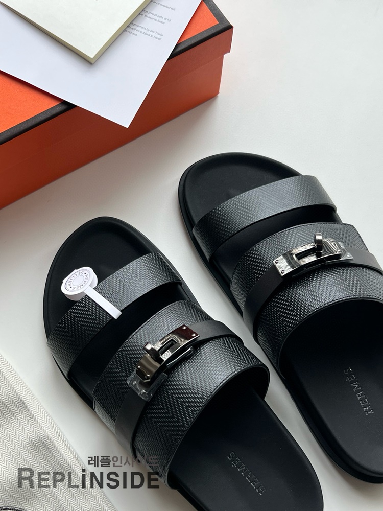 레플리카 명품 [HERMES] 에르메스 잭슨 샌들 남성용 - 뒷면 실사