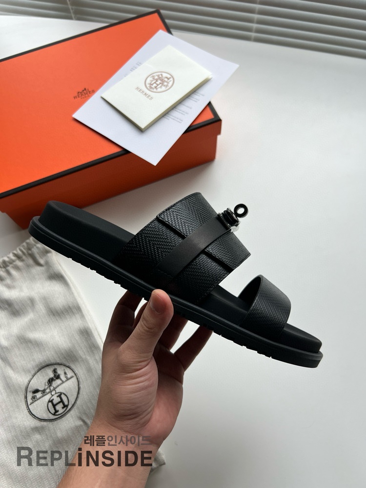 레플리카 명품 [HERMES] 에르메스 잭슨 샌들 남성용 - 로고 실사