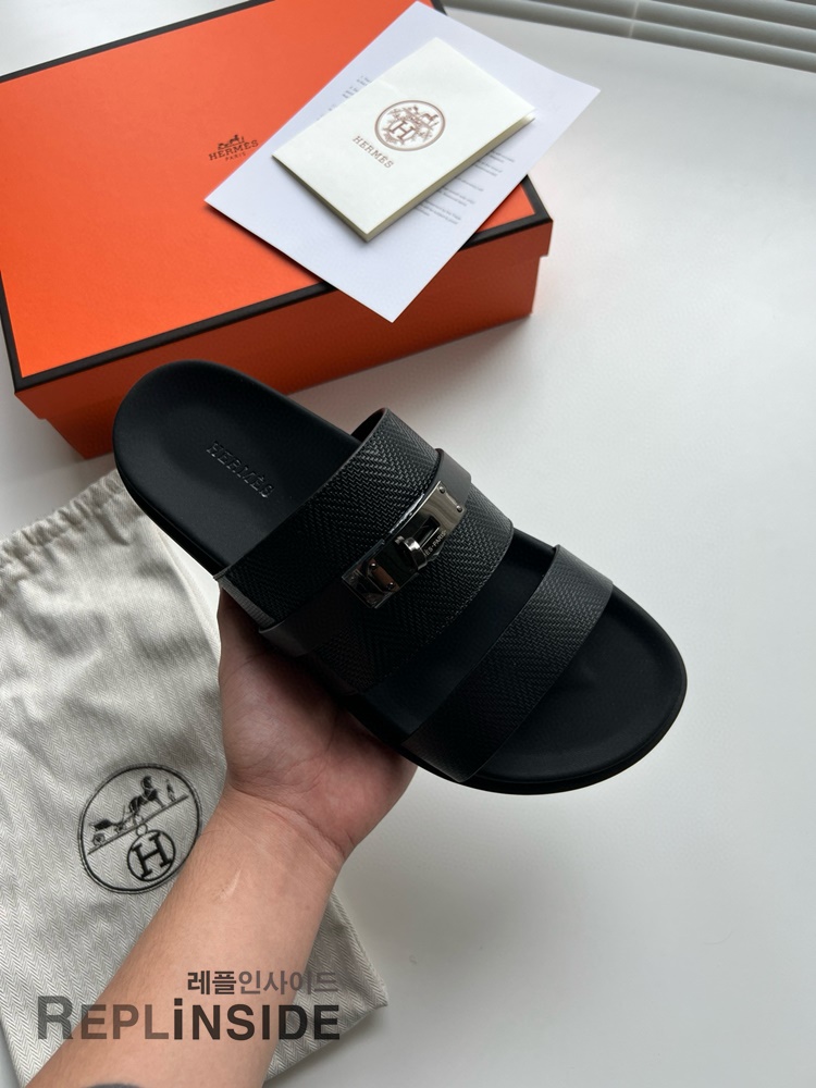레플리카 명품 [HERMES] 에르메스 잭슨 샌들 남성용 - 밑창 실사