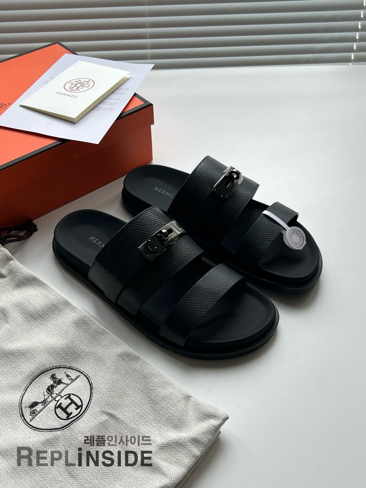 레플리카 명품 [HERMES] 에르메스 잭슨 샌들 남성용 - 박스 실사
