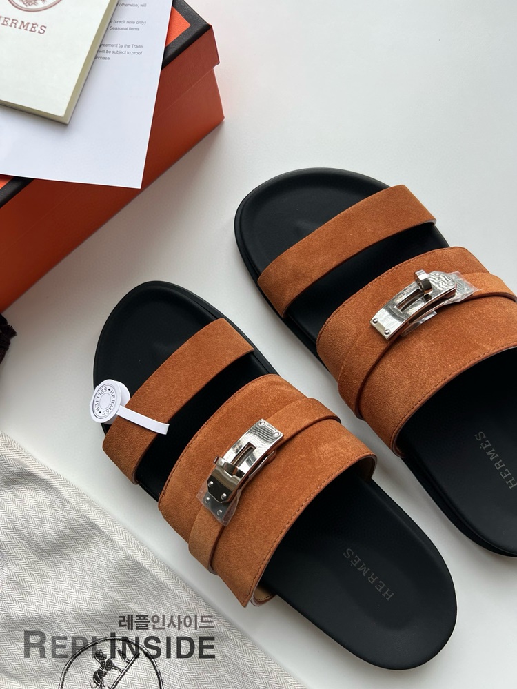 레플리카 명품 [HERMES] 에르메스 잭슨 샌들 남성용 - 옆면 실사