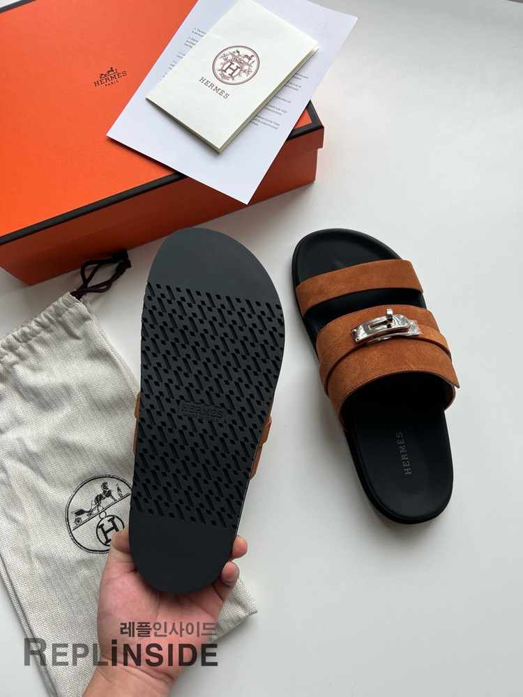 레플리카 명품 [HERMES] 에르메스 잭슨 샌들 남성용 - 로고 실사