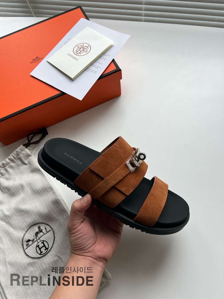 레플리카 명품 [HERMES] 에르메스 잭슨 샌들 남성용 - 밑창 실사