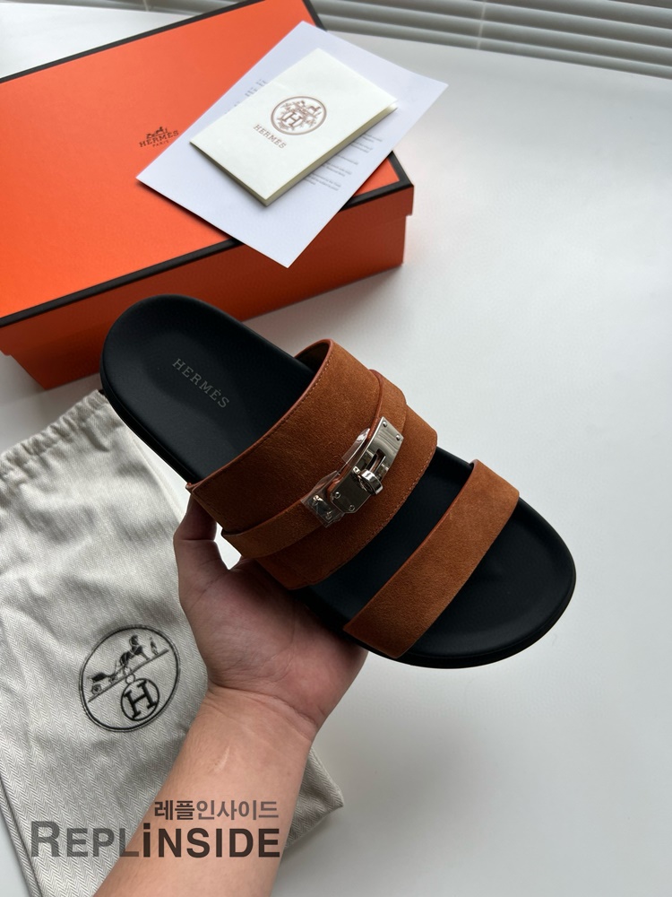 레플리카 명품 [HERMES] 에르메스 잭슨 샌들 남성용 - 박스 실사