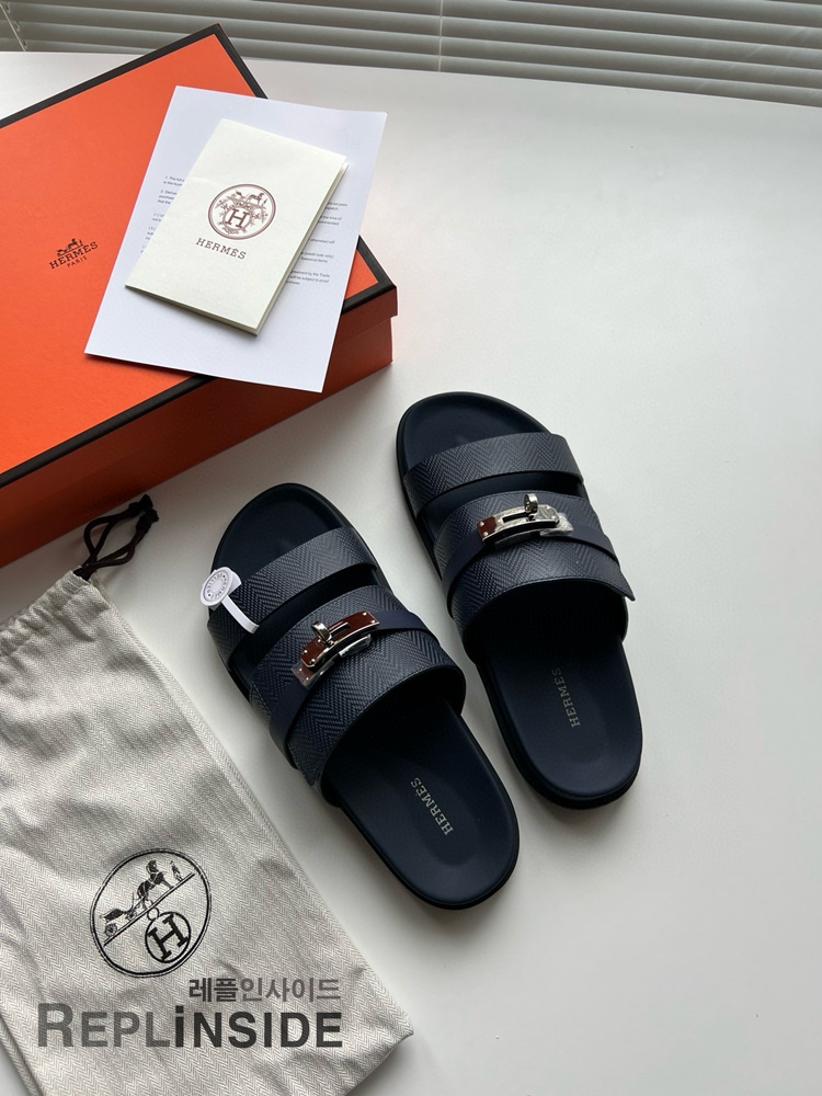 레플리카 명품 [HERMES] 에르메스 잭슨 샌들 남성용 - 앞면 실사