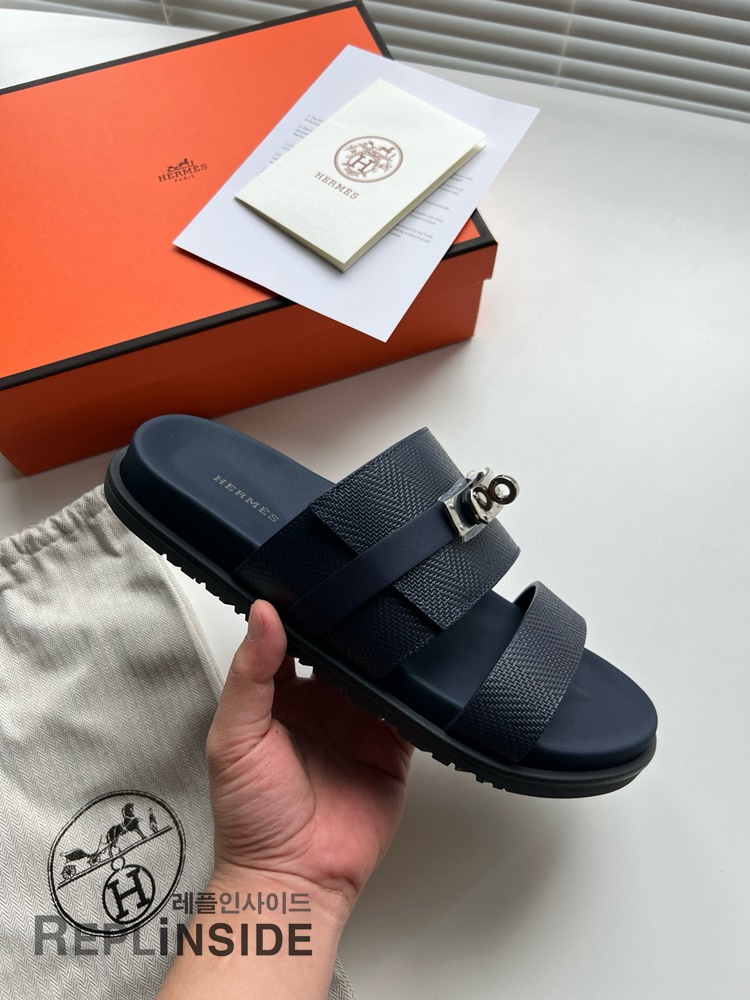 레플리카 명품 [HERMES] 에르메스 잭슨 샌들 남성용 - 뒷면 실사