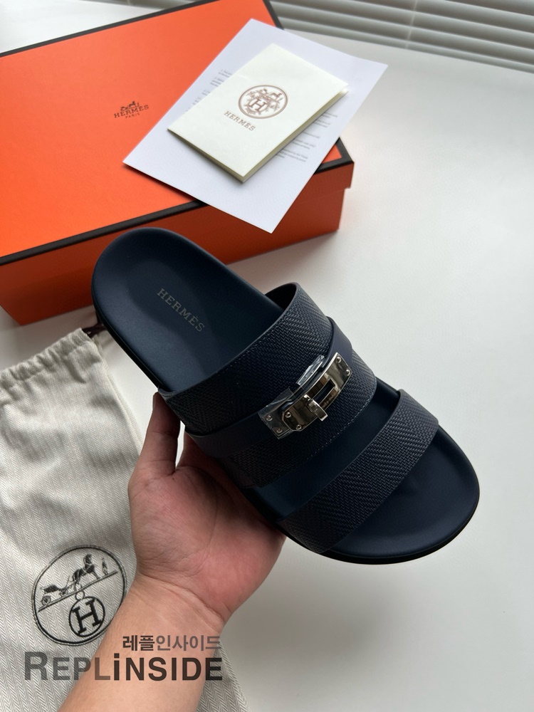 레플리카 명품 [HERMES] 에르메스 잭슨 샌들 남성용 - 밑창 실사