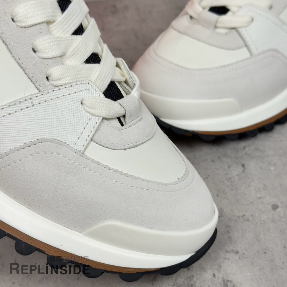 레플리카 명품 [HERMES] 에르메스 리더 스니커즈 남성용 - 인솔 실사