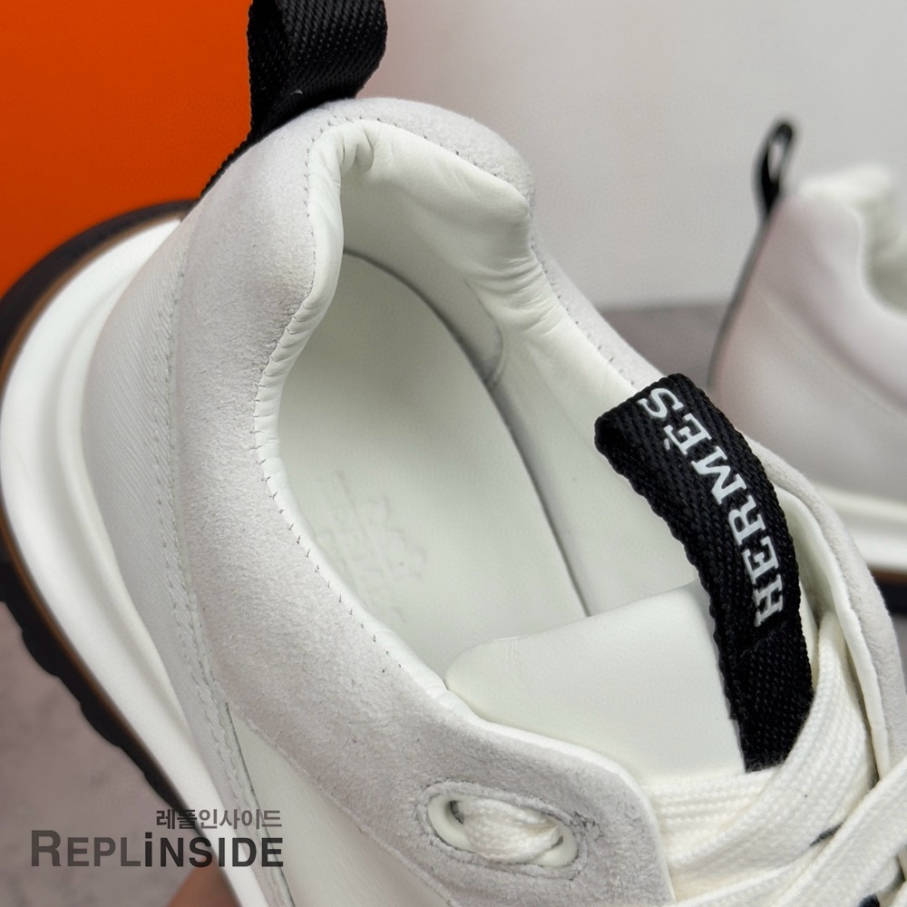 레플리카 명품 [HERMES] 에르메스 리더 스니커즈 남성용 - 박스 실사