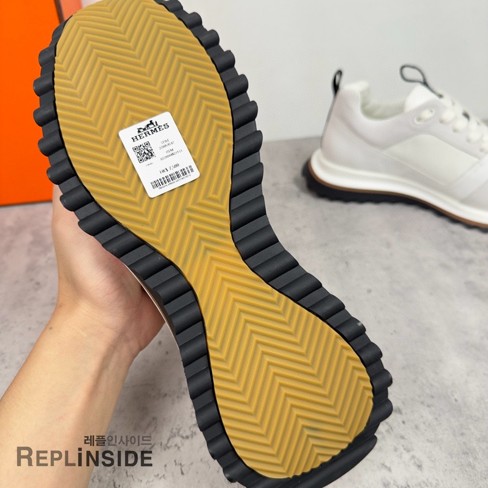 레플리카 명품 [HERMES] 에르메스 리더 스니커즈 남성용 - 전체 실사