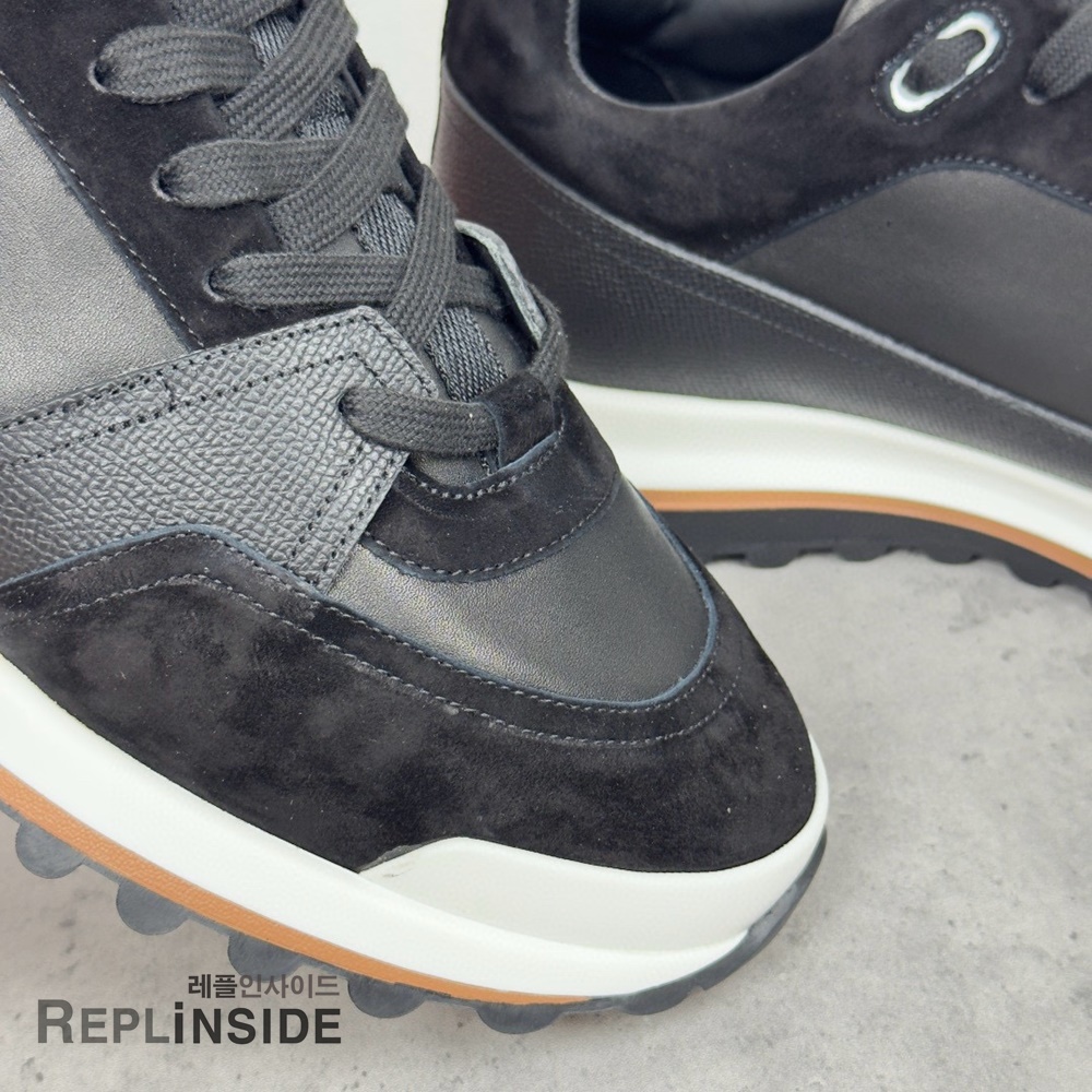 레플리카 명품 [HERMES] 에르메스 리더 스니커즈 남성용 - 인솔 실사