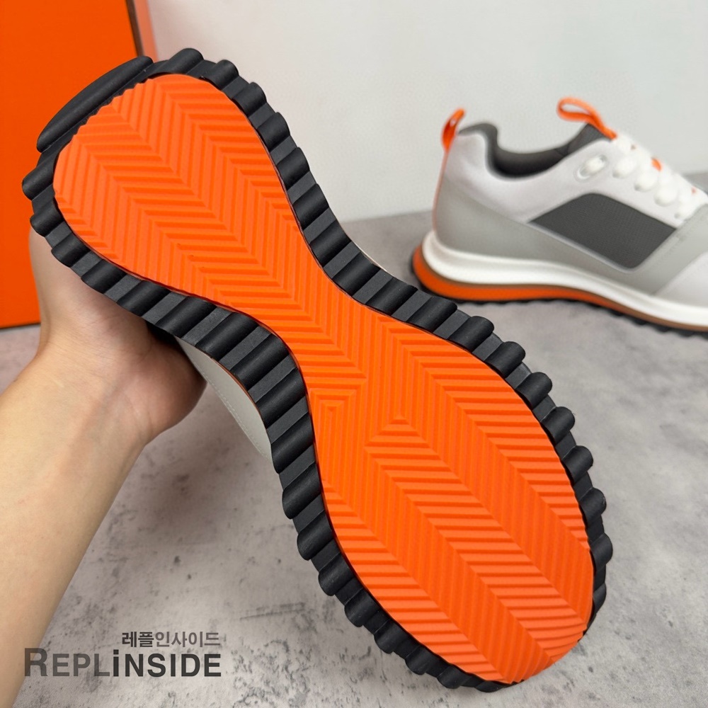 레플리카 명품 [HERMES] 에르메스 리더 스니커즈 남성용 - 전체 실사