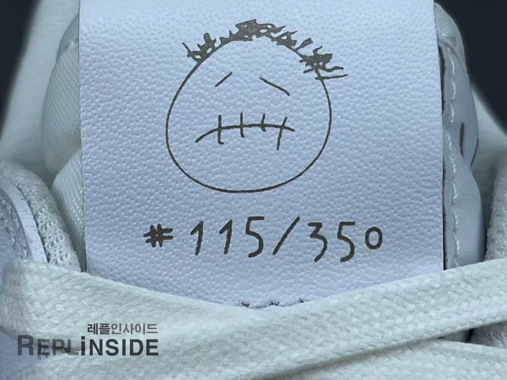 트래비스 스캇 조던 블랙팬텀 상단 디테일, 스캇조던, 스캇 시리즈, 레플리카운동화, 실물컷