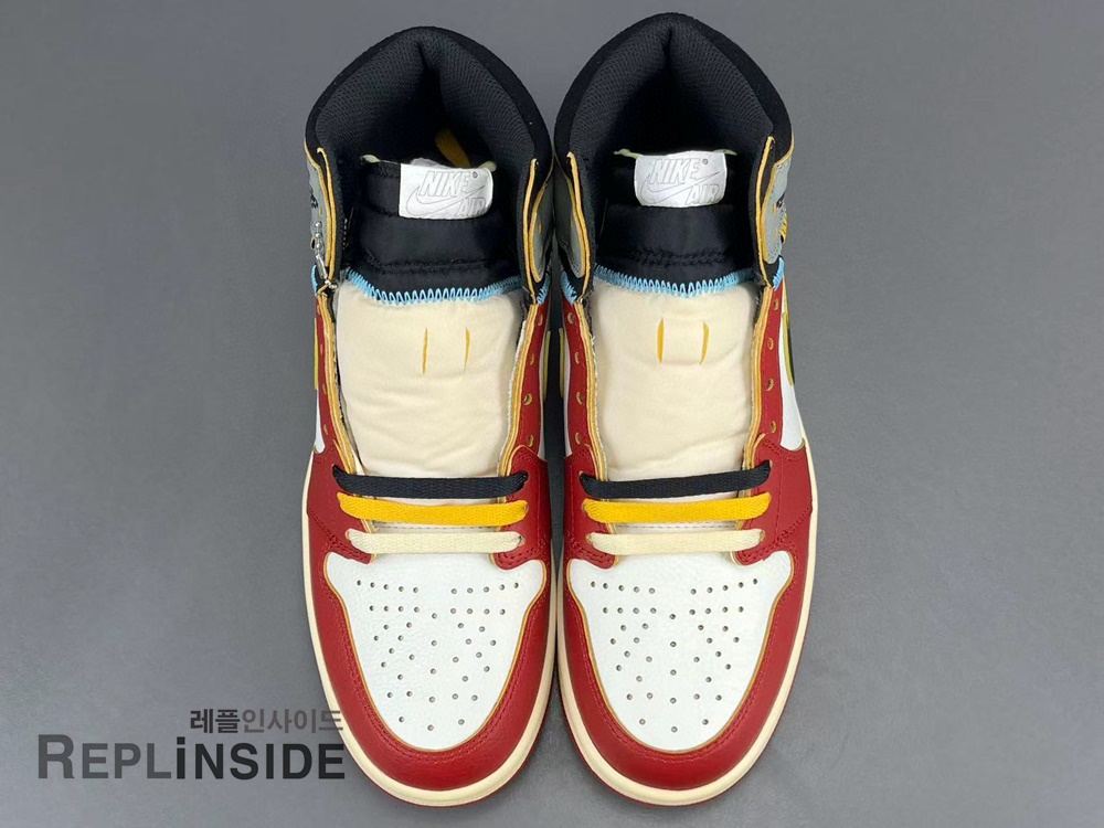 Union x Air Jordan 1 High OG Varsity Red Shadow Gray HV8563-600, 레플리카스니커즈, 레플리카운동화, 레플리카조던, AJ1, 남성운동화, 실사, 착샷, 인기, 리셀, 구매, 리뷰