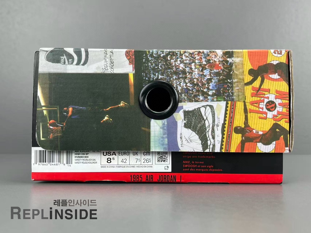 유니온 x 에어조던1 하이 OG 바시티 레드 쉐도우 그레이 HV8563-600, 레플리카스캇, 레플리카스니커즈, 레플리카운동화, 에어조던1, 남성스니커즈, 실사, 착샷, 인기스니커즈, 리셀, 리뷰