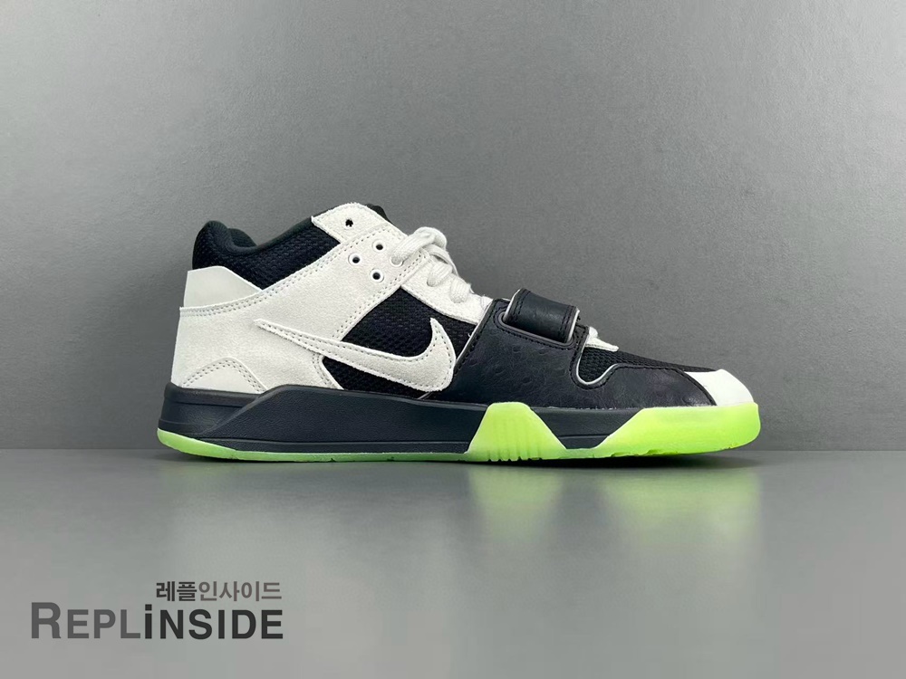 트래비스 스캇 체이스 비 조던 잭 블랙 IH7971-001 측면 디테일, 레플리카 운동화, 인기 브랜드 스니커즈