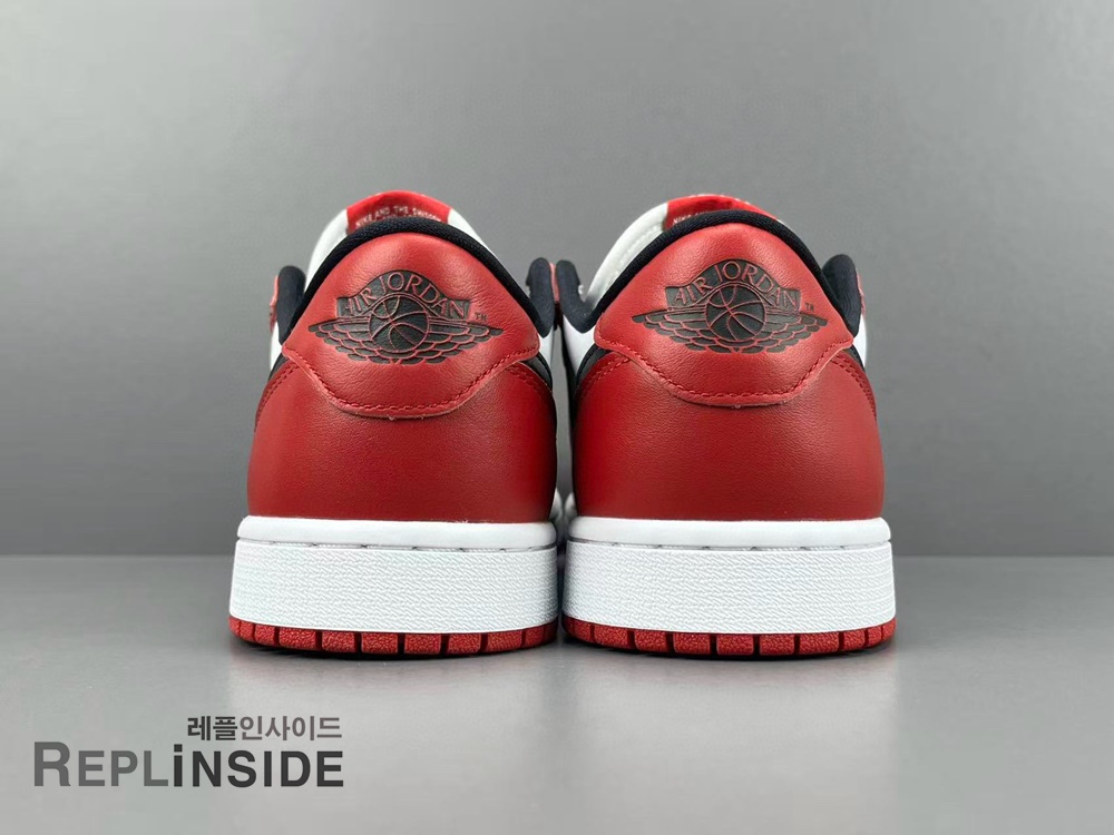 에어조던1 레트로 로우 OG 시카고 2025, 레플리카 운동화, 트리플 컬러, 남녀공용 스니커즈, 실물 리뷰