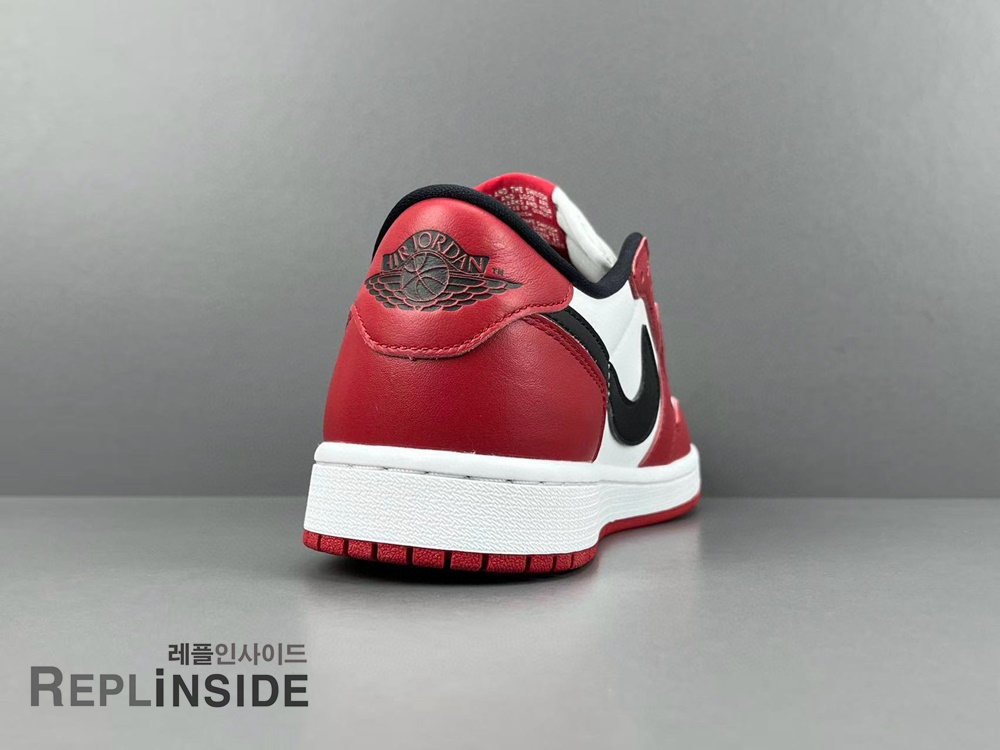 에어조던1 레트로 로우 OG 시카고 2025, 레플 스니커즈, 남녀공용 운동화, 화이트 레드 블랙 컬러, 스타일리시 스니커즈