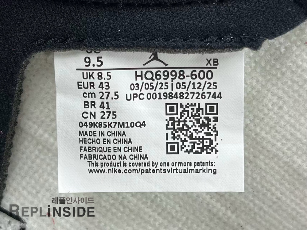 에어조던1 레트로 로우 OG 시카고 2025, 레플 스니커즈, 화이트 레드 블랙, 남녀공용 스니커즈, 데일리 패션 운동화