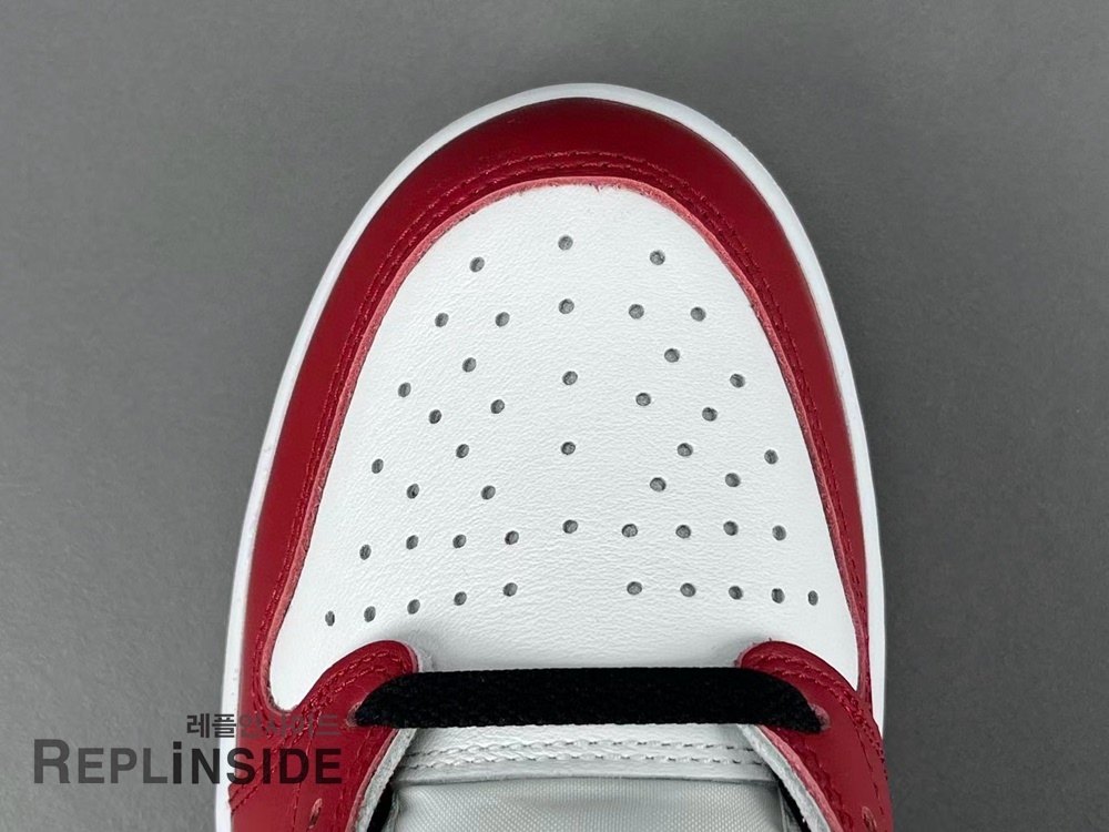 에어조던1 레트로 로우 OG 시카고 2025, 레플 스니커즈, 화이트 레드 블랙, 남녀공용 스니커즈, 캐주얼 러닝화