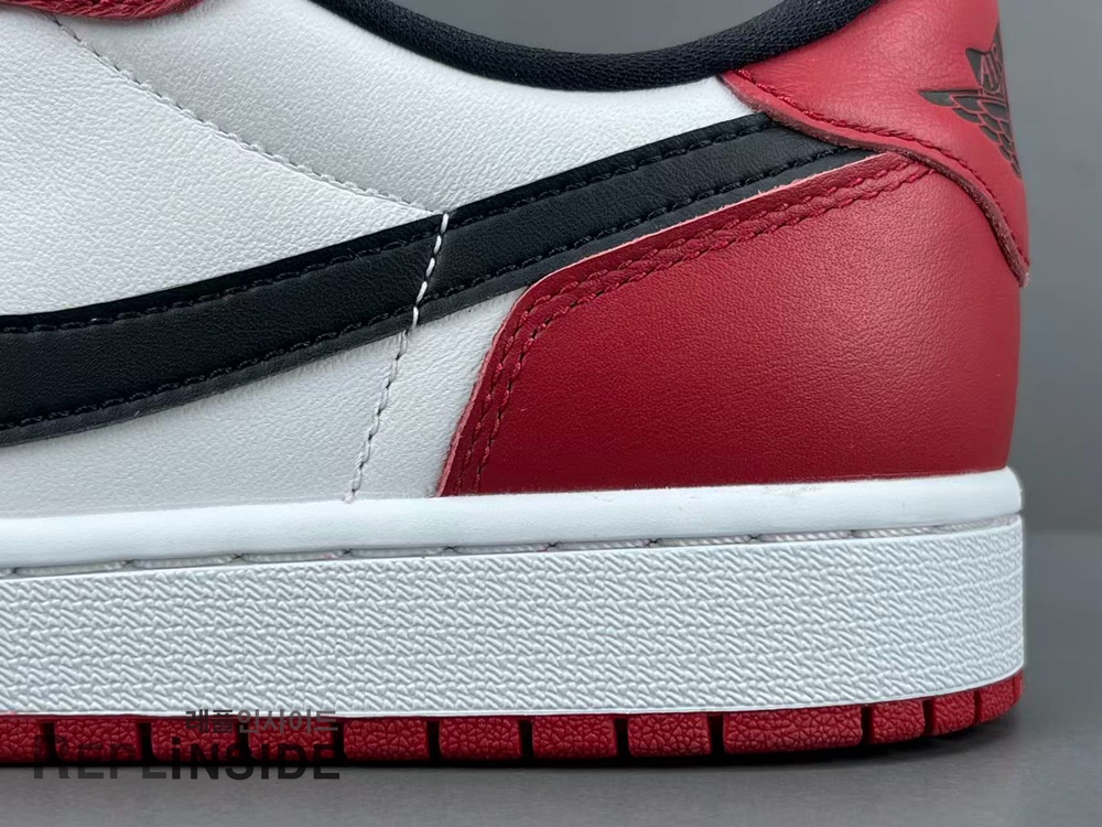 에어조던1 레트로 로우 OG 시카고 2025, 레플리카 운동화, 남녀공용 스니커즈, 화이트 레드 블랙, 패션 스니커즈