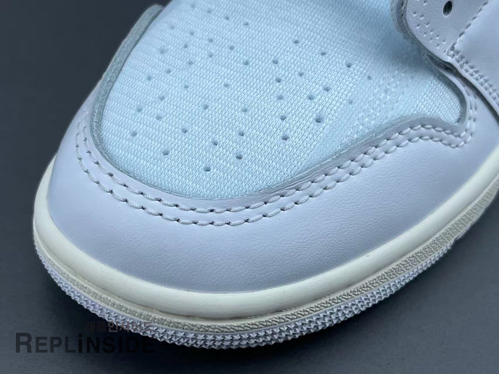 레플리카 명품 [AIR JORDAN] 오프화이트 X 에어조던1 알래스카 화이트 AA3834-100 남녀공용 (OG공장) - 디테일 실사