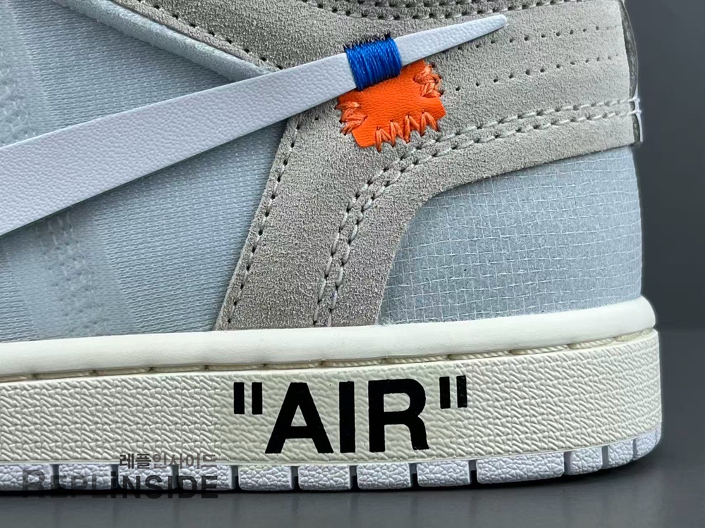 레플리카 명품 [AIR JORDAN] 오프화이트 X 에어조던1 알래스카 화이트 AA3834-100 남녀공용 (OG공장) - 포장 실사