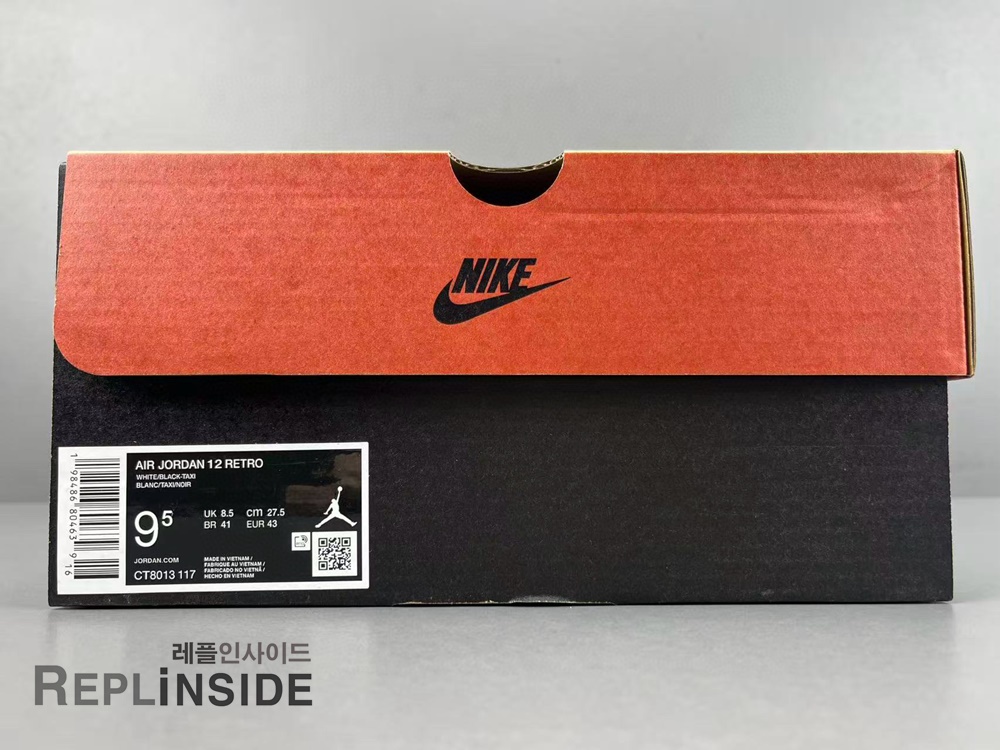 에어조던12 택시 화이트 블랙 레플리카 운동화 #레플리카조던12 #조던12택시레플리카 #레플리카조던스니커즈 #에어조던12레플