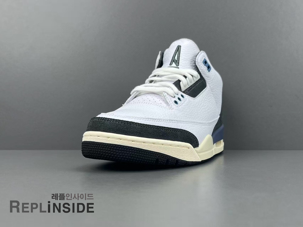 아 마 마니에르 x 나이키 에어조던3 OG SP 디퓨즈드 블루 HV8571-100 후면, 아마마니에르, 나이키, 에어조던3, OG, 디퓨즈드블루, 스니커즈 컬렉션, 스트릿룩