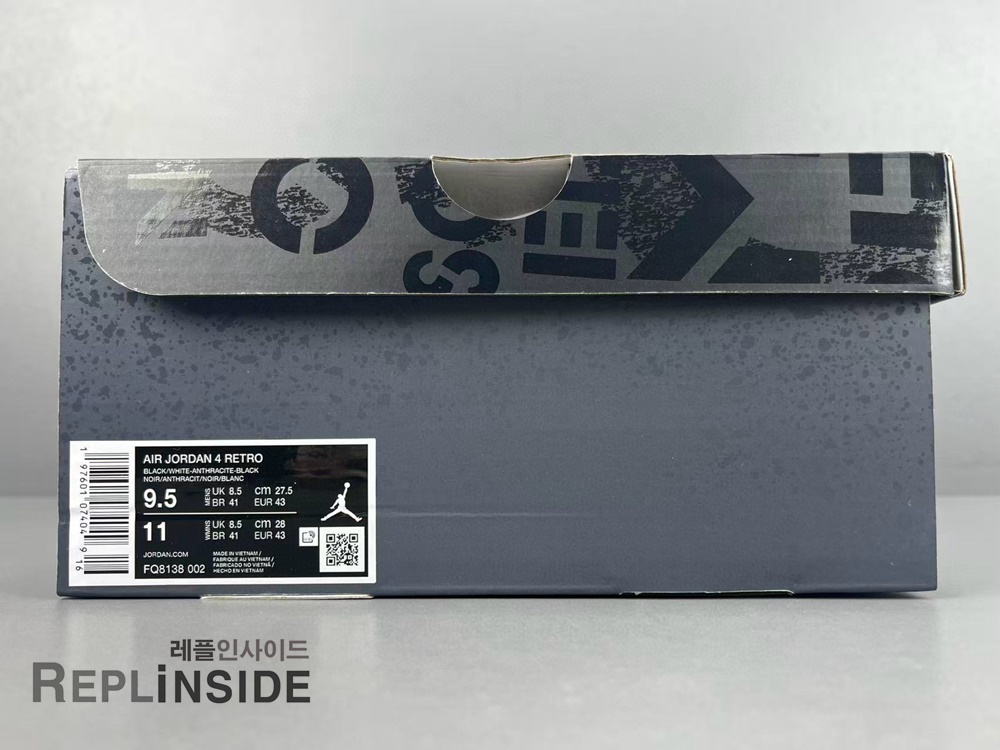 에어조던4 레트로 피어 2024 FQ8138-002 측면컷, AJ4, 레트로 피어, 레플리카스니커즈, 실물 리뷰