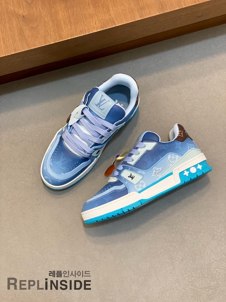 레플리카 명품 [LOUIS VUITTON] 루이비통 LV 트레이너 스니커즈 남녀공용 - 인솔 실사