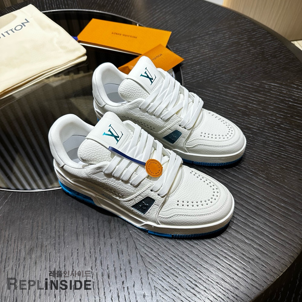 레플리카 명품 LOUIS VUITTON 루이비통 LV 트레이너 스니커즈 남성용 - 전체 실사