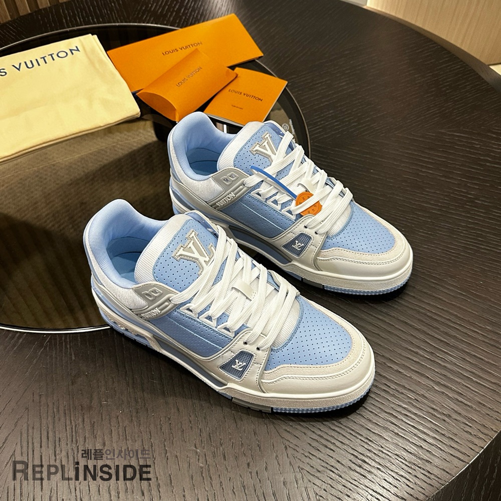 레플리카 명품 [LOUIS VUITTON] 루이비통 LV 트레이너 스니커즈 남성용 - 전체 실사