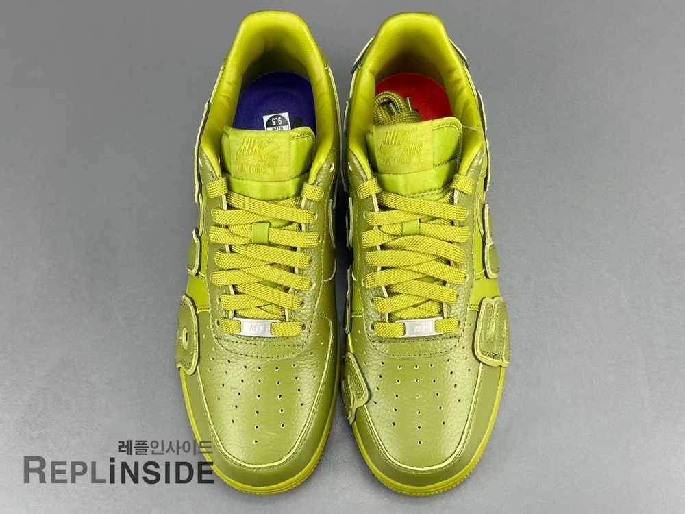 Nike x CPFM AF1 Moss, 나이키AF1 레플리카, Moss 컬러, FQ7069-300, 한정판 스니커즈, 실사, 착샷, 남성스니커즈, 인기, 리셀, 구매, 리뷰