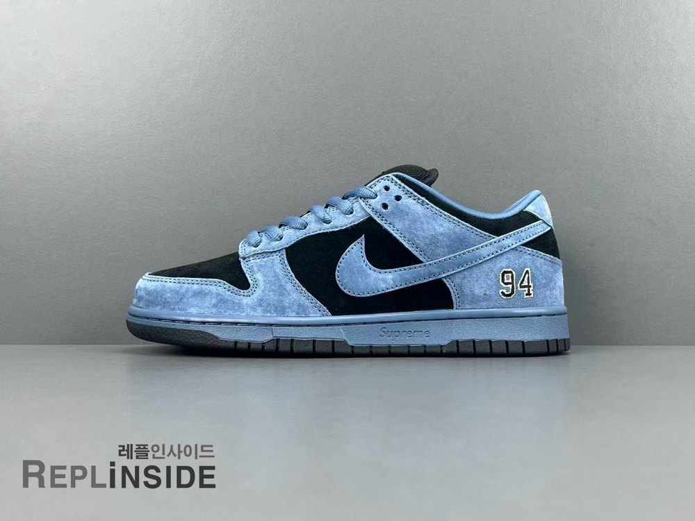 나이키 x 슈프림 SB 덩크 로우 오션 포그 HQ8487-400, 나이키 SB, 슈프림, 덩크로우, 레플리카스니커즈, 스니커즈 실물 리뷰, 스트릿 패션