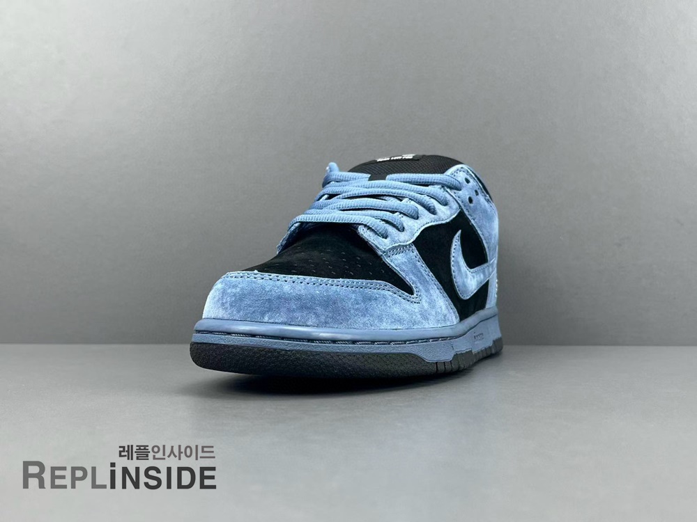 나이키 x 슈프림 SB 덩크 로우 오션 포그 HQ8487-400 후면, 나이키 SB, 슈프림, 덩크로우, 스니커즈 컬렉션, 스트릿룩