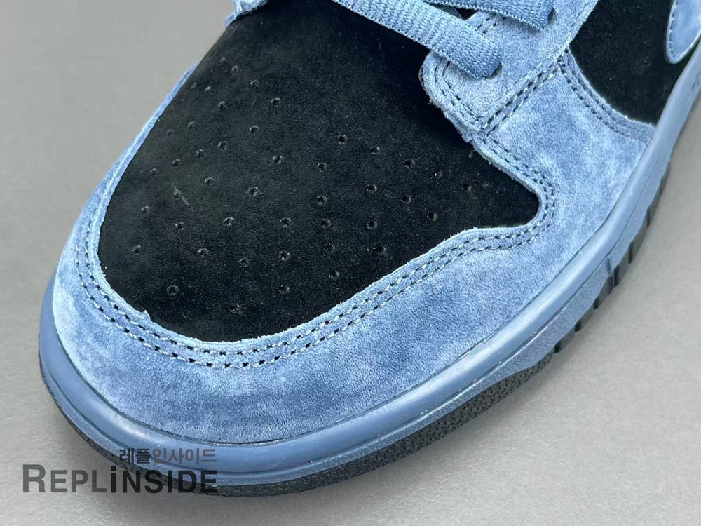 나이키 x 슈프림 SB 덩크 로우 오션 포그 HQ8487-400 후면컷, 나이키 SB, 슈프림, 덩크로우, 레플리카운동화, 고퀄리티 스니커즈