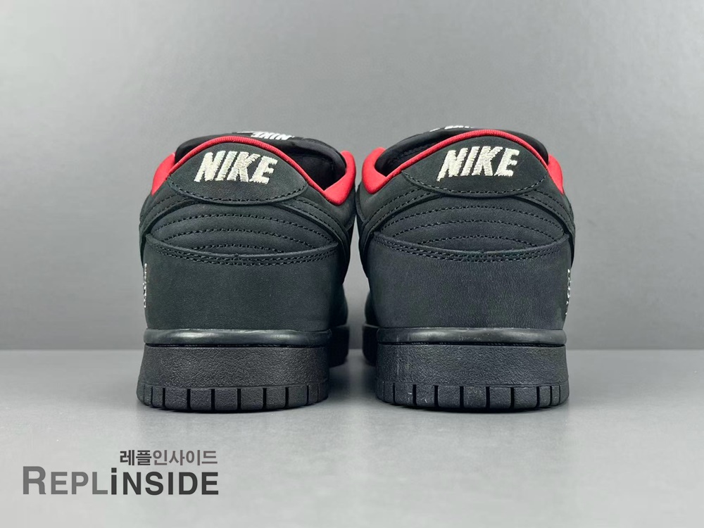 나이키 x 슈프림 SB 덩크 로우 블랙 HQ8487-001 상단, 나이키 SB, 슈프림, 덩크로우, 레플리카스니커즈, 스니커즈 리뷰
