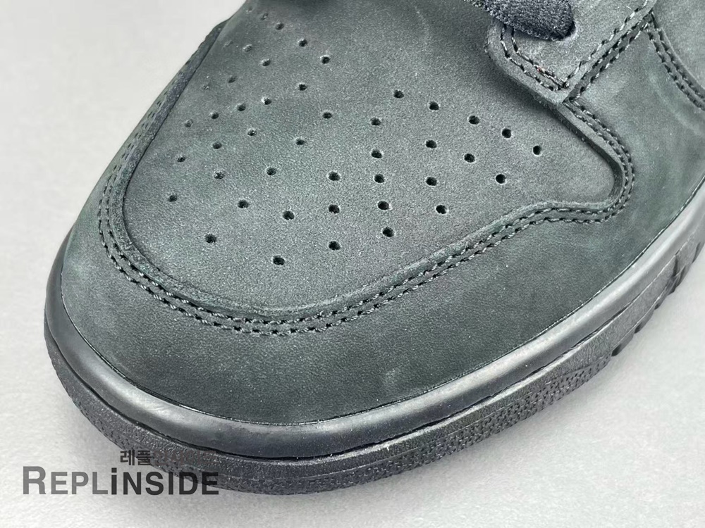 나이키 x 슈프림 SB 덩크 로우 블랙 HQ8487-001 후면컷, 나이키 SB, 슈프림, 덩크로우, 레플리카운동화, 고퀄리티 스니커즈