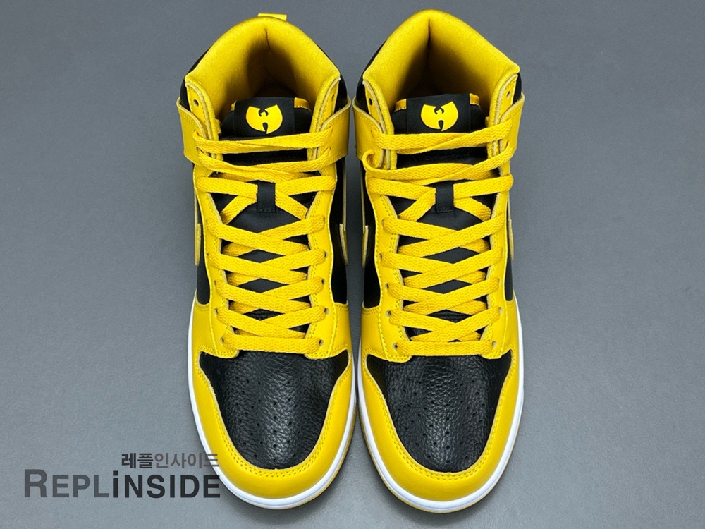 Nike Dunk Wu-Tang Clan High Black & Fallen HJ4320-001, 레플리카스니커즈, 레플리카스캇, 레플리카운동화, Dunk, 남성운동화, 실사, 착샷, 인기, 리셀, 구매, 리뷰