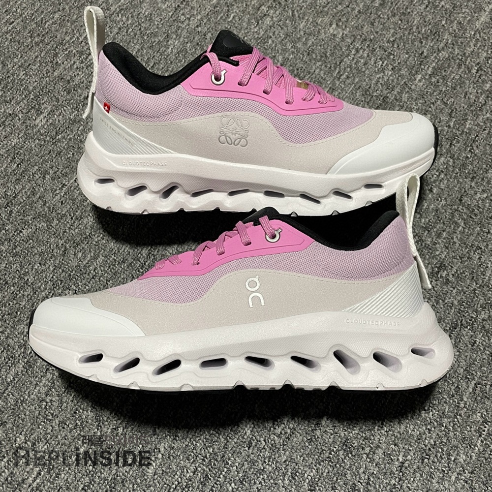 온 러닝 x 로에베 클라우드틸트 2.0, 여성용 스니커즈, 베이지 컬러, 레플리카 운동화, 데일리 스니커즈, 쿠션 러닝화